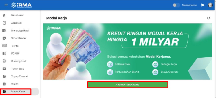 modal-kerja