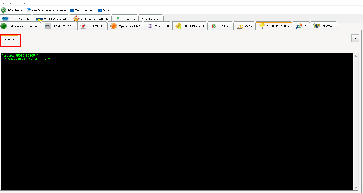 Tutorial Setting Center WA Bisnis IRSV9