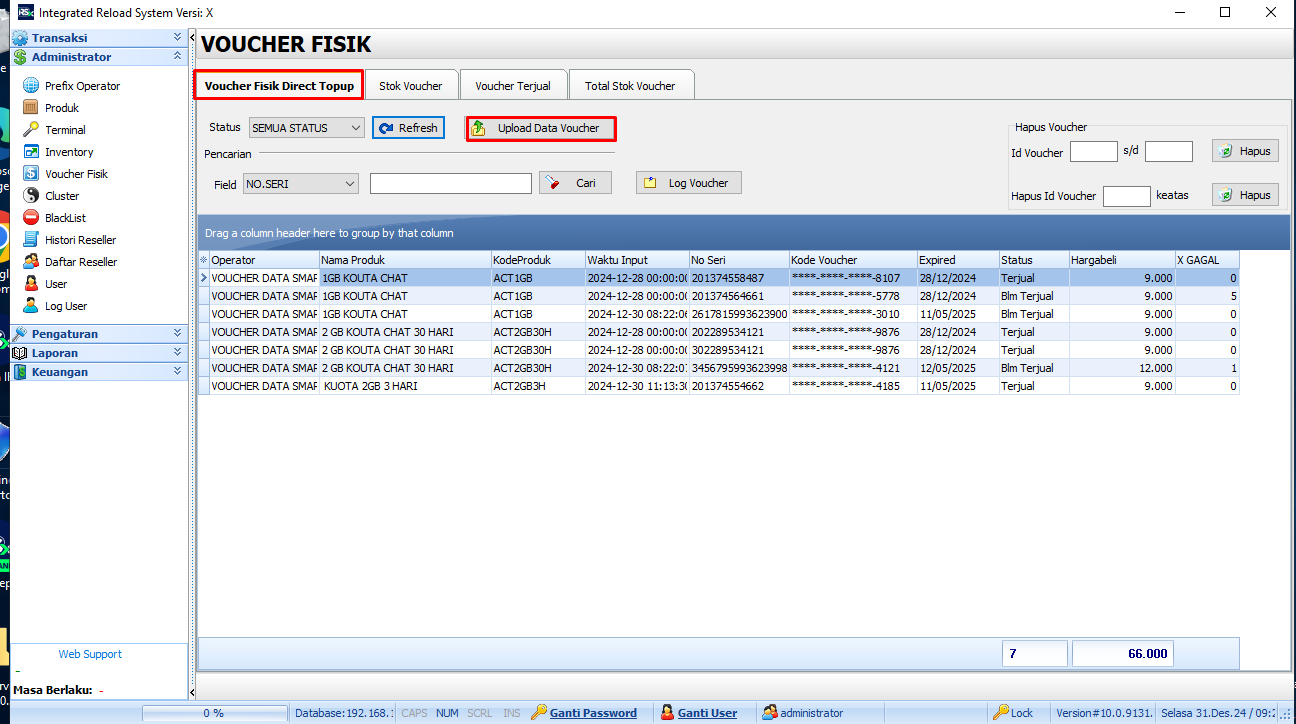 Tutorial setting SMARTVIVA Pada IRSX