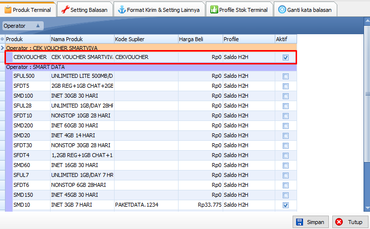 Tutorial setting SMARTVIVA Pada IRSX