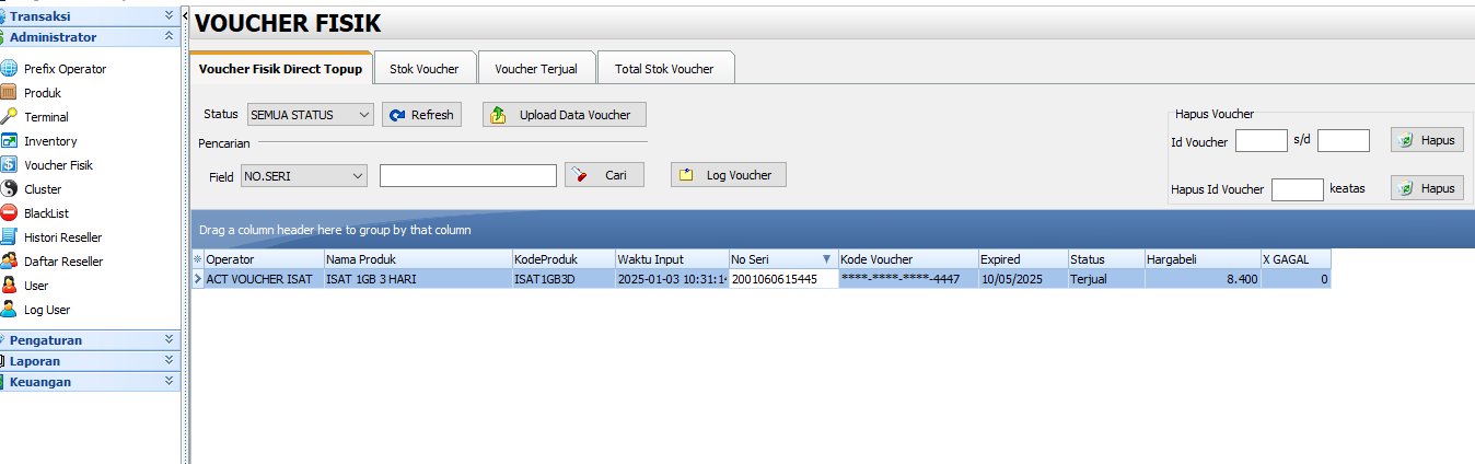 Tutorial Cara Setting  Inject dan Redeem Voucher pada ISIMPLE iRSX