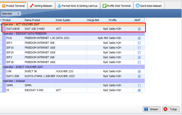 Tutorial Cara Setting  Inject dan Redeem Voucher pada ISIMPLE iRSX