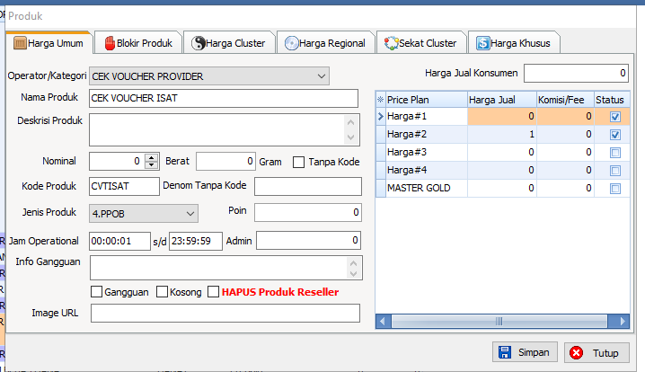 Tutorial Cara Setting  Inject dan Redeem Voucher pada ISIMPLE iRSX