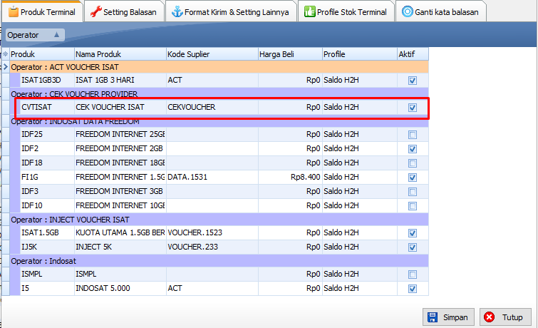 Tutorial Cara Setting  Inject dan Redeem Voucher pada ISIMPLE iRSX