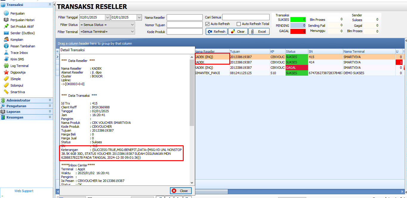 Tutorial setting SMARTVIVA Pada IRSX