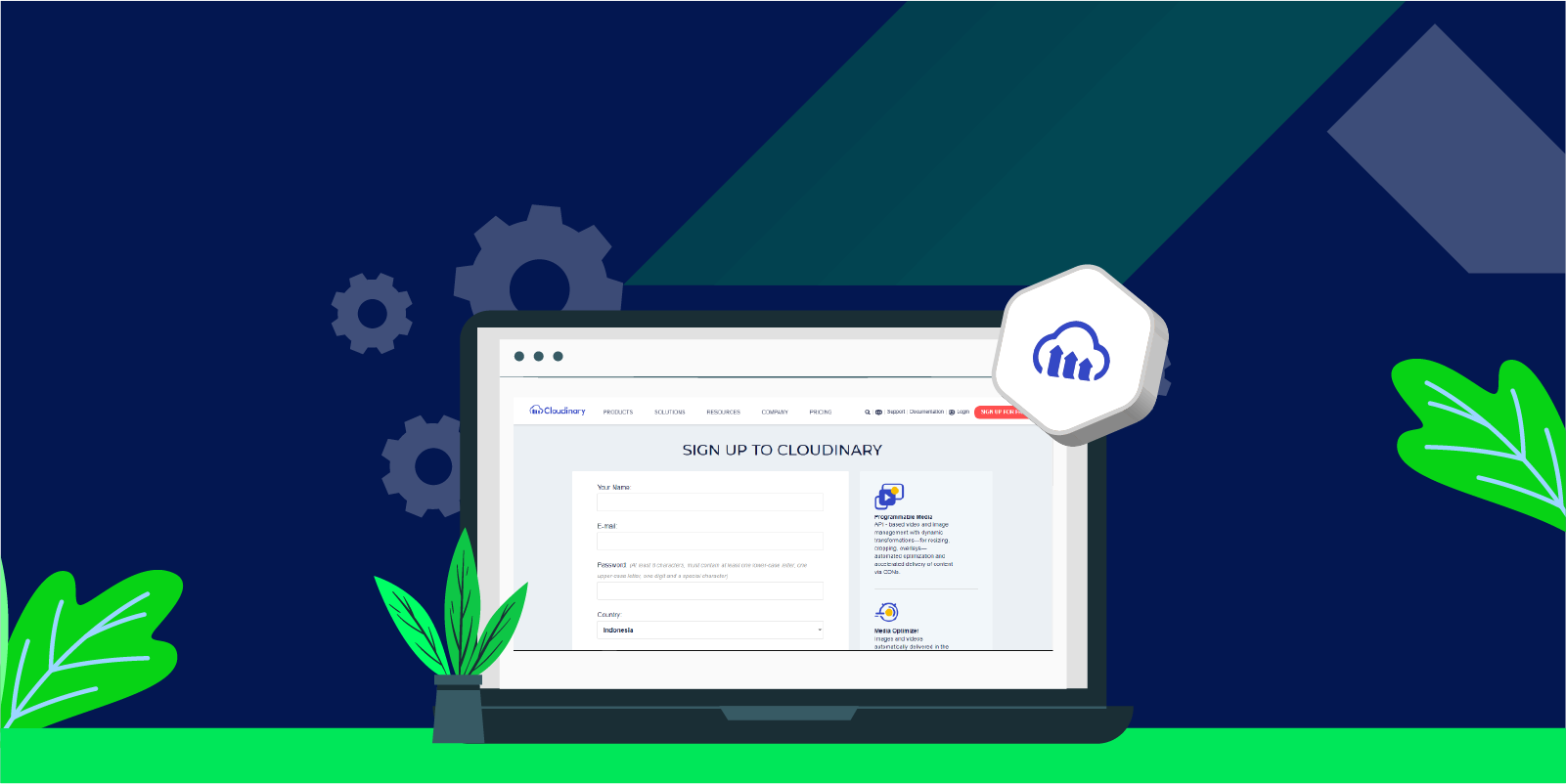 Tutorial Daftar di Cloudinary