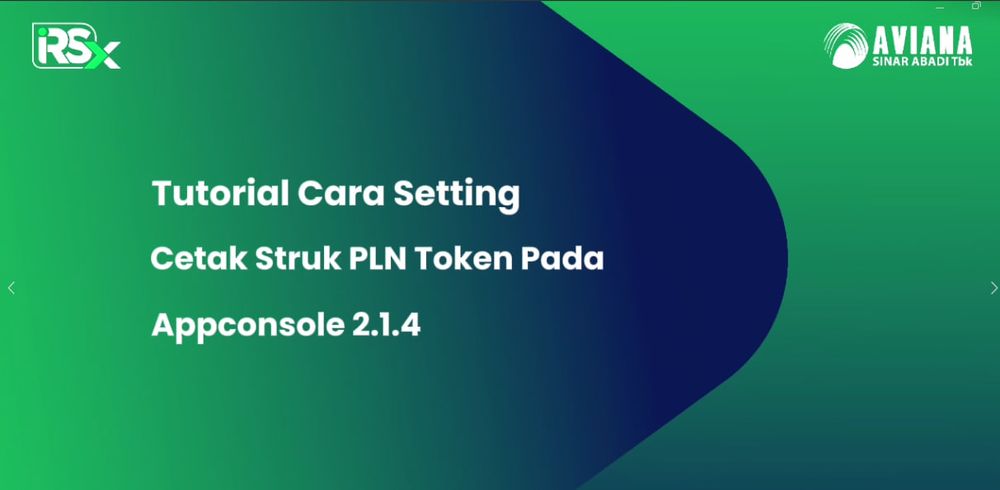 Tutorial Cara Setting Cetak Struk  PLN Token Pada Appconsole 2.1.4