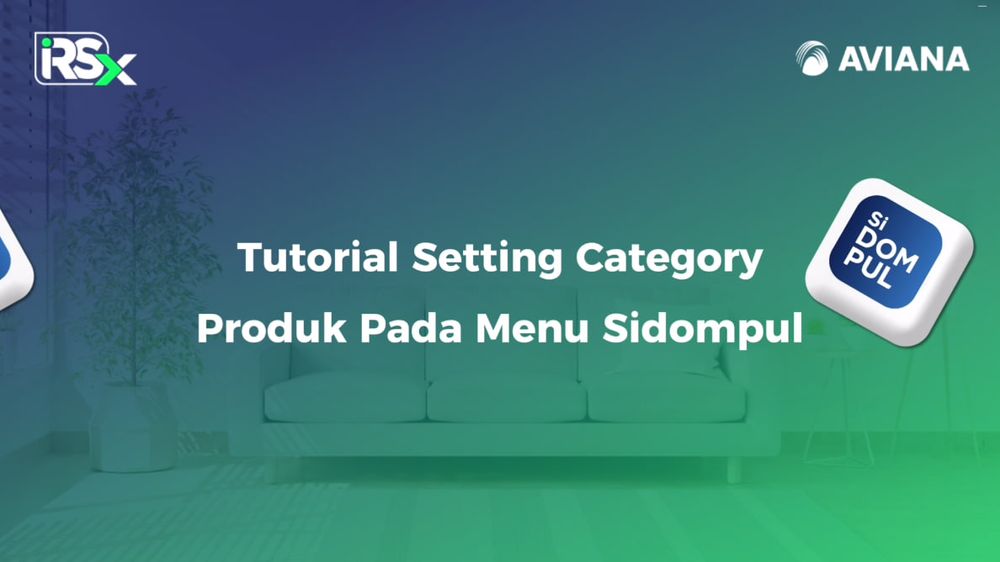 Tutorial Setting Kategori Produk Sidompul Pada Aplikasi iRSX