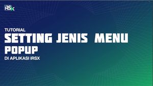 Setting Submenu Popup Pada Aplikasi IRSX